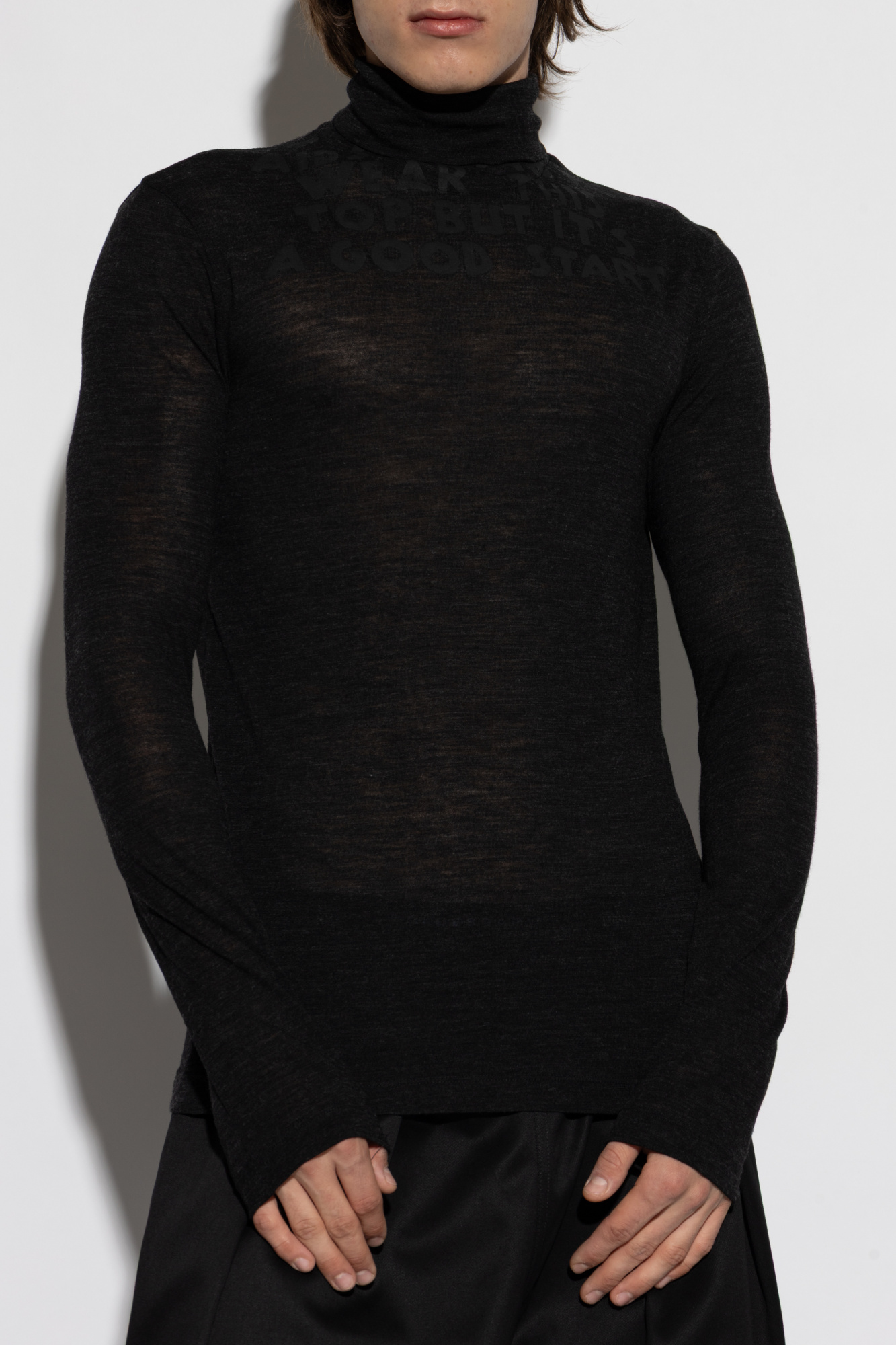 MM6 Maison Margiela Thin wool turtleneck | Men's | Vitkac
